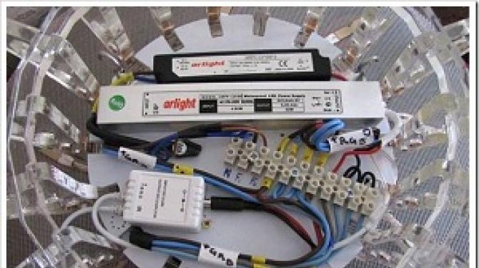 עקרון הפעלה, כללי בחירה ושלבי התקנה של נברשת LED עם לוח בקרה